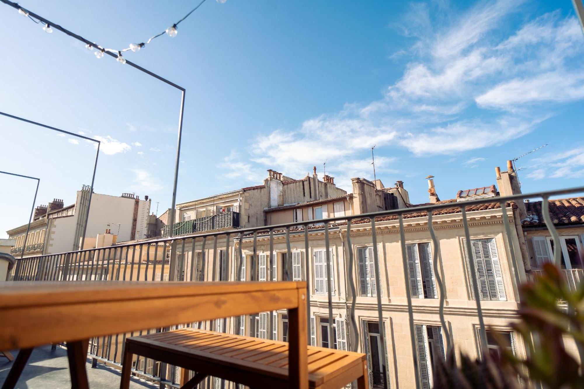 Terrasse - Hyper Centre - 2 Chambres - Parking Gratuit - Calme & Lumineux - Arrivee Autonome Marseille Exterior photo